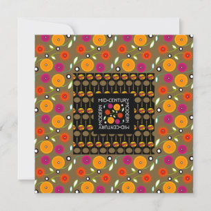 Mid-Century Flowers Card