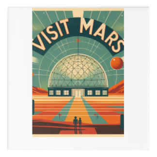Mid-Century Futurismus Acrylic Print