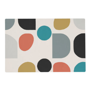 Mid Century Geo Laminated Placemat
