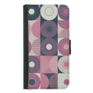 Mid-century geometric: abstract colorful pattern samsung galaxy s5 wallet case