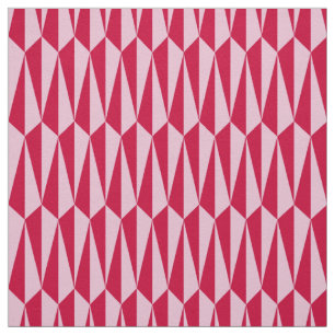 Mid-Century geometric, fuchsia and pink Fabric