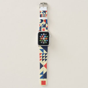 Mid-Century Geometric: Funky Retro Pattern. Apple Watch Band