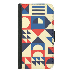 Mid-Century Geometric: Funky Retro Pattern. Samsung Galaxy S5 Wallet Case