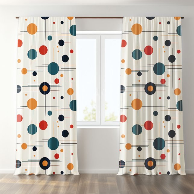 Mid Century Geometric Pattern Blackout Curtains (Creator Uploaded)