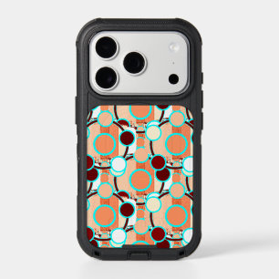 mid-century Geometric Pattern iPhone 17 Pro Case