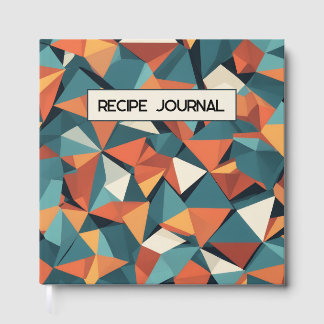 Mid-Century Geometric Teal & Orange | Recipe Book