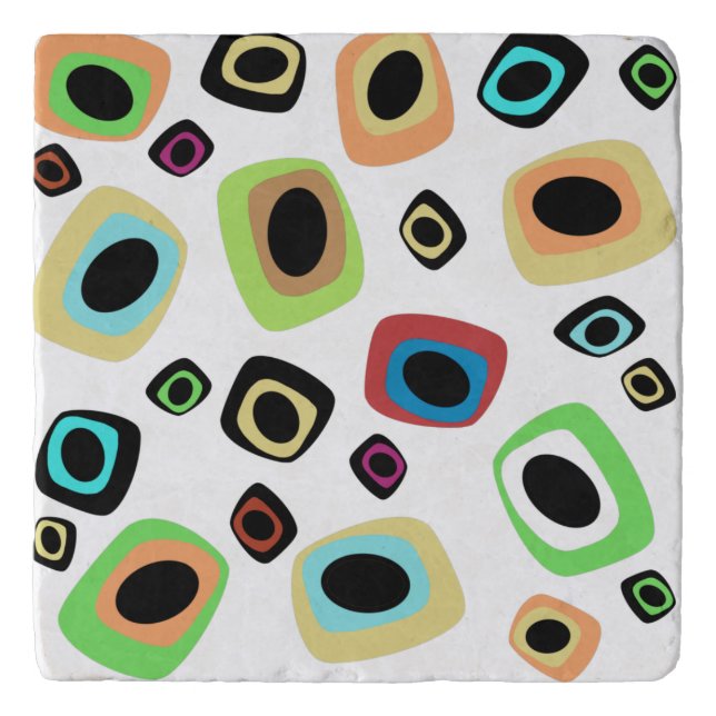 Mid-Century Geometric Trivet (Front)