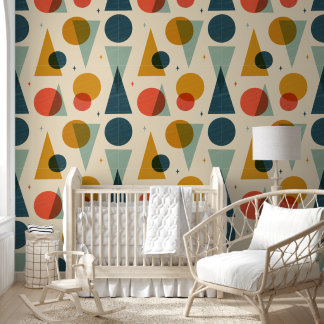Mid Century Geometric Wallpaper
