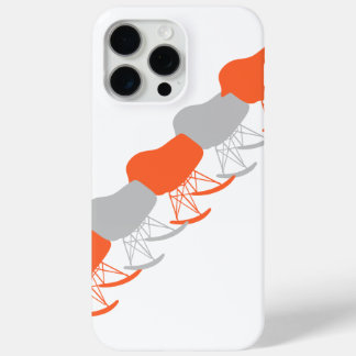 Mid-Century Gray Pattern Chair Silhouette iPhone 15 Pro Max Case