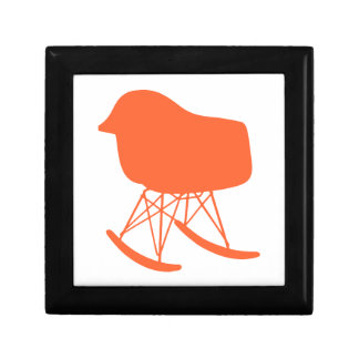 Mid-Century Gray Pattern Chair Silhouette Gift Box