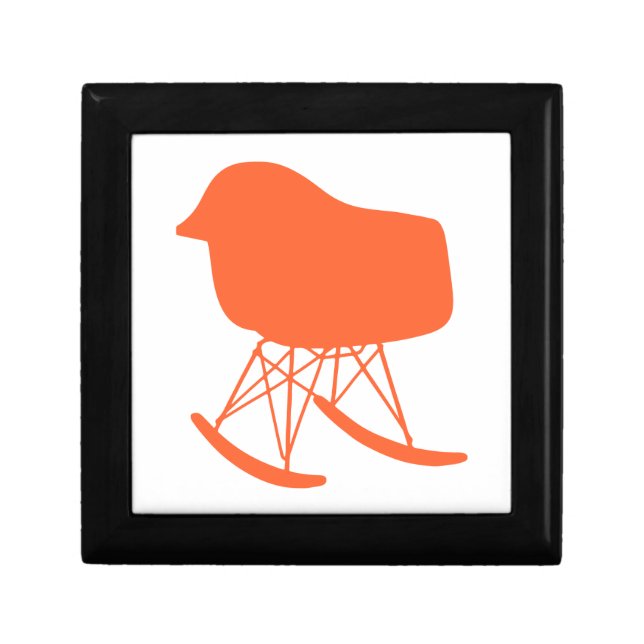 Mid-Century Gray Pattern Chair Silhouette Gift Box (Front)