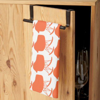 Mid-Century Gray Pattern Chair Silhouette Kitchen Towel