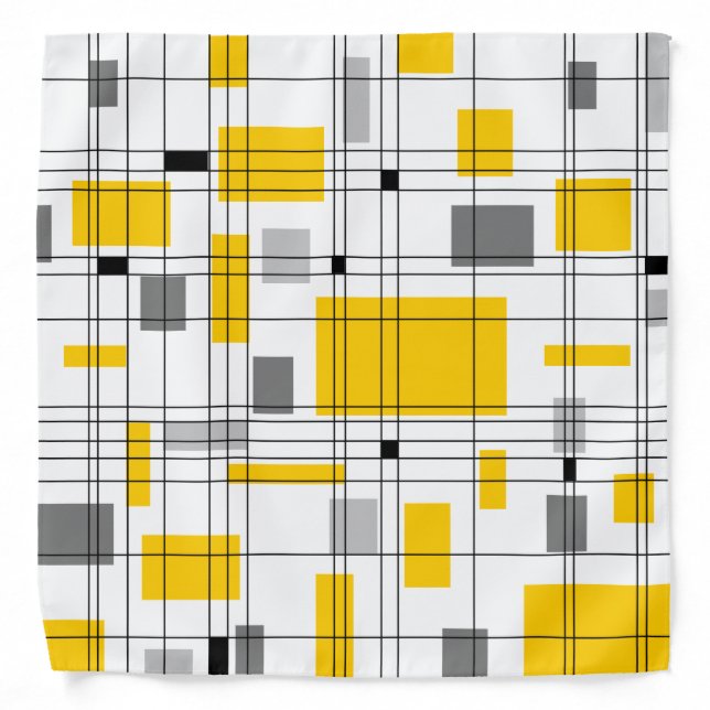 Mid Century Grid Bandana (Front)