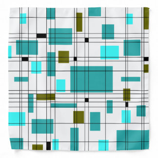 Mid Century Grid Bandana