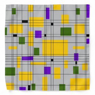 Mid Century Grid Bandana