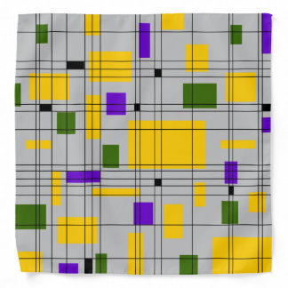 Mid Century Grid Bandana