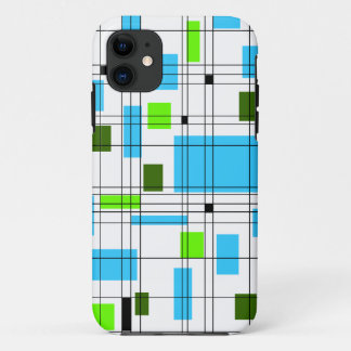 Mid Century Grid iPhone 11 Case