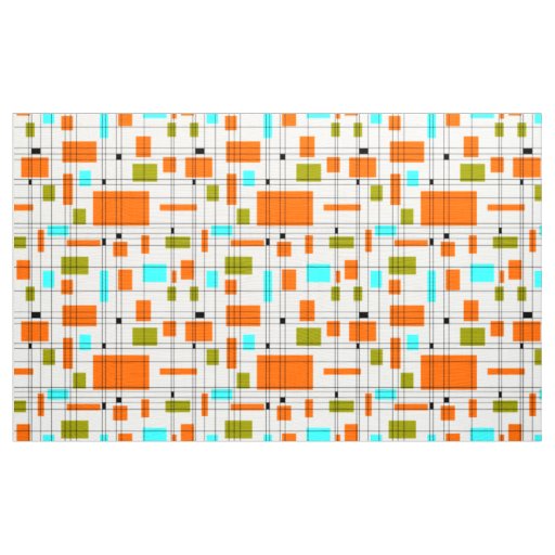 Mid Century Grid Fabric