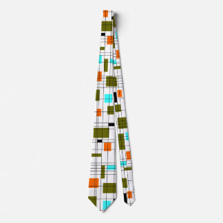 Mid Century Grid Neck Tie