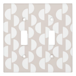 Mid Century Half Moon Glam #2 #abstract #geo #art Light Switch Cover