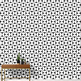 Mid Century Half Moon Wallpaper