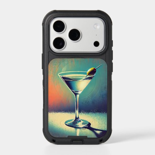 Mid Century I Love The Blues Martini Art iPhone 17 Pro Case