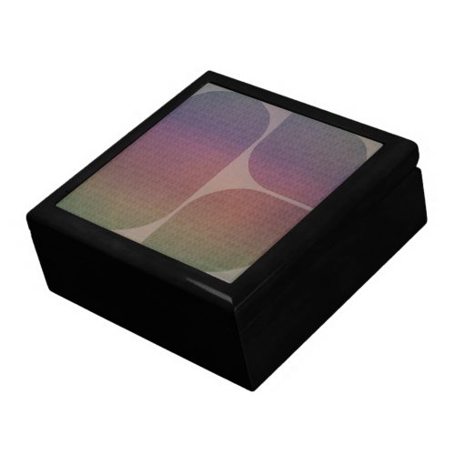 Mid_Century Inspired Abstract Design Gradient  Gift Box