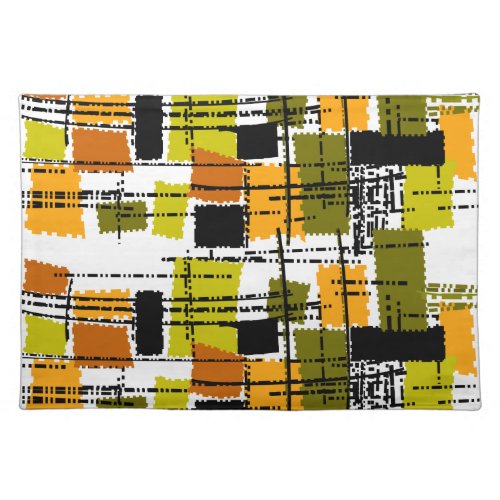 Mid_Century Inspired Lamps Cloth Placemat