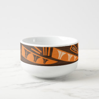 Mid Century inspired, Orange Veg Soup Mug