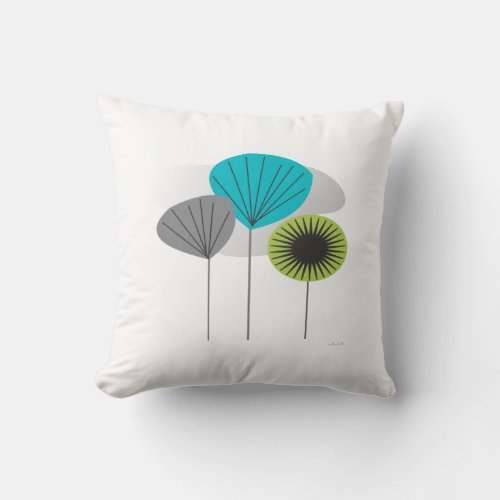 Mid Century Inspired Pillow  Seed Pods