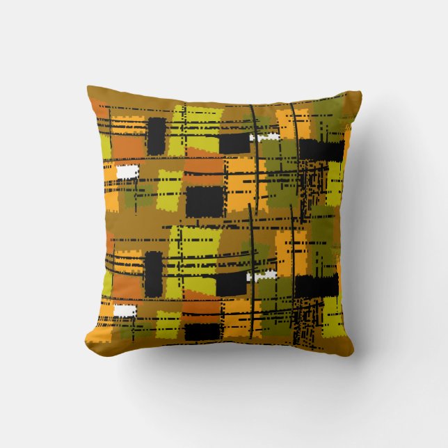 Mid-Century Inspired Throw Pillow (Front)