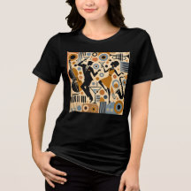 Mid Century Jazz Age Minimalist Art Martini Dance