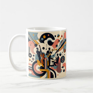 Mid Century Jazz Age Psychedelic Trio Coffee Mug
