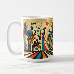 Mid Century Jazz Age Quartet Coffee Mug
