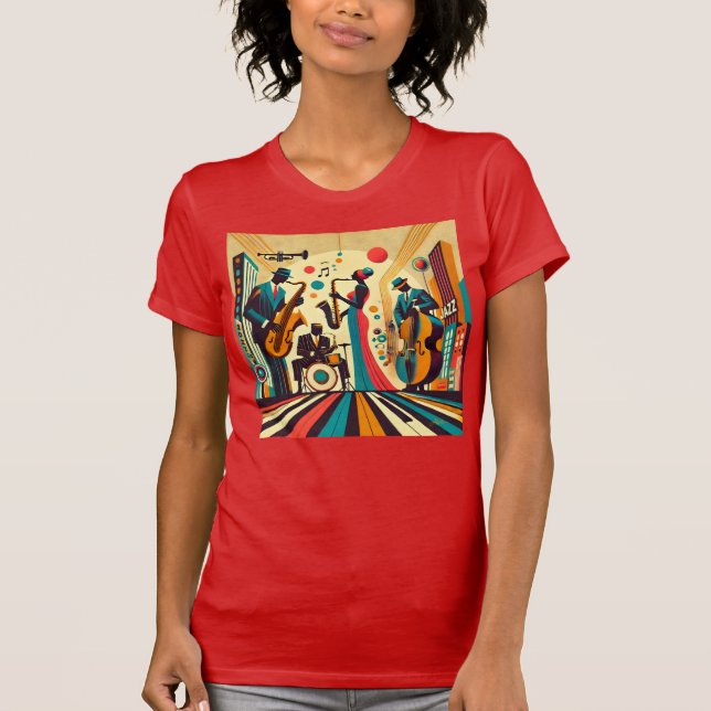 Mid Century Jazz Age Quartet T-Shirt (Front)