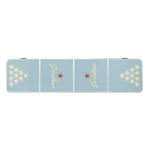 Mid-Century Light Sky Vintage R Star Signature Beer Pong Table