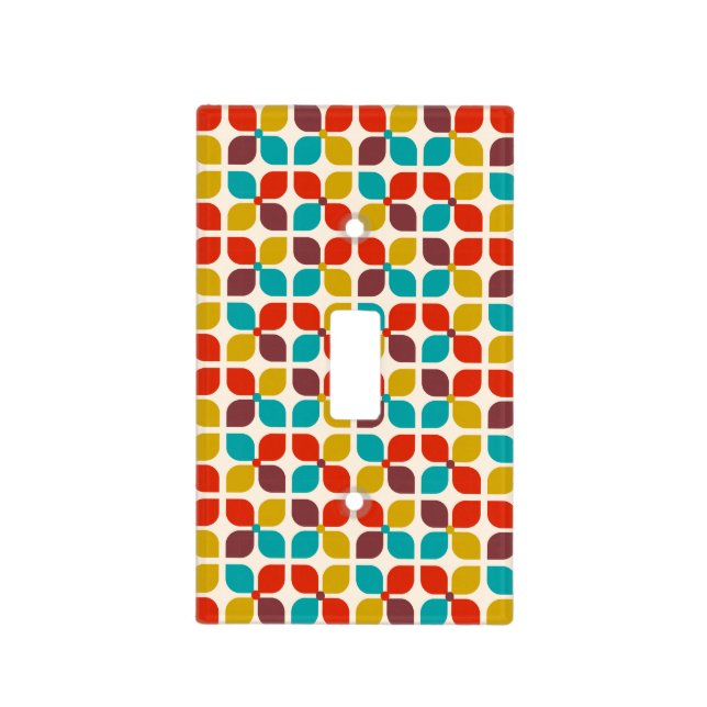 Mid Century Light Switch Cover (Front)