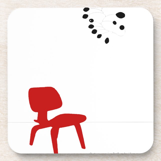 Mid Century Love Coaster (Front)