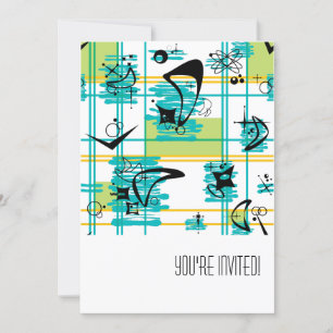 Mid Century Madras Invitation