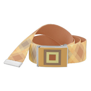 Mid-Century mega plaid - Earth neutrals Belt