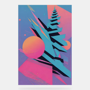 Mid-Century Memphis Design - Ken Gage Art Acrylic Sign