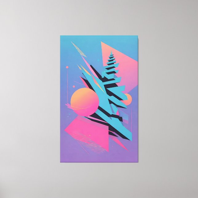 Mid-Century Memphis Design - Ken Gage Art Canvas Print (Front)