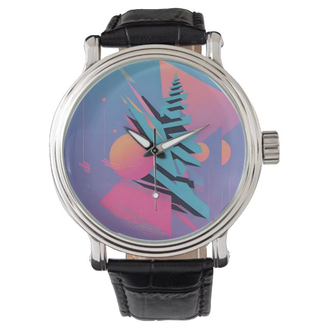 Mid-Century Memphis Design - Ken Gage Art Watch (Front)