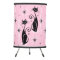Mid Century Meow Retro Atomic Cats on Cool Pink