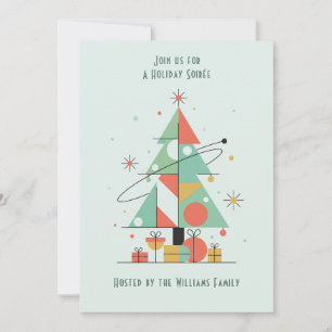 Mid-Century Merry Christmas  Invitation