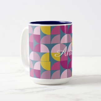 mid century mild psychedelic purple pink colors 