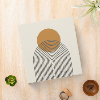 Mid century minimal arch 3 ring binder