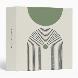 Mid century minimal arch balance 3 ring binder