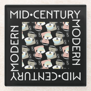 Mid-Century Mixers Glass Coaster