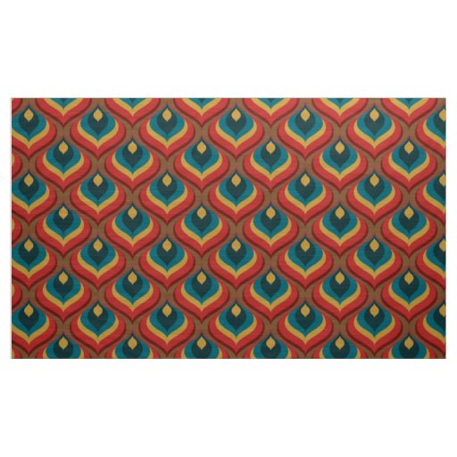 Mid century mod 60s 70s pattern  fabric